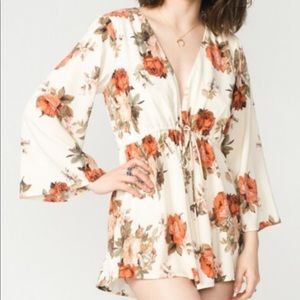 Show Me Your MuMu Roxy Romper Gatsby Garden